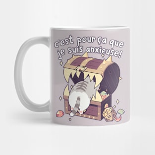 Chatte C'est pour ca que je suis anxieuse! Jeux de role Mug